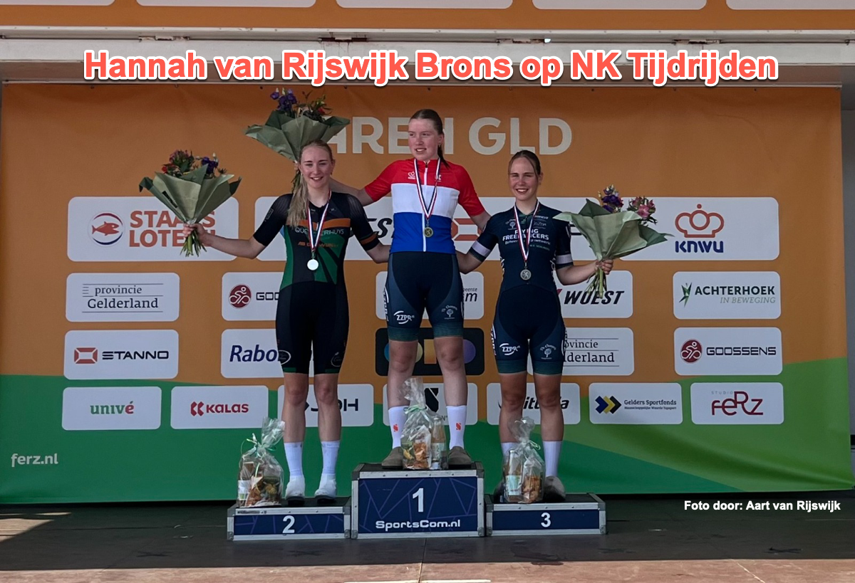 Hannah van Rijswijk Brons op het NK tijdrijden