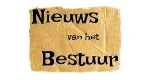 Nieuws vanuit het bestuur